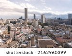 High angle view at Nicosia cityscape. Cyprus