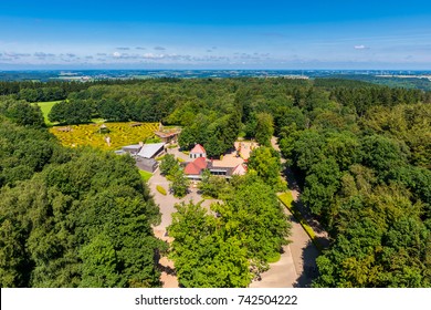 High Angle View On Vaalserberg In The Netherlands, Which Is The Location Of The Tripoint Between The Netherlands, Belgium And Germany.