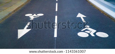 High angle view over a back & forth 