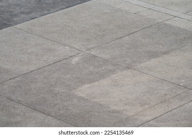 High angle view over grey contrete tiles, Ales, France 