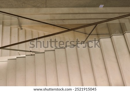 High angle view of a staircase 