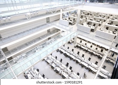 High Angle View Of Stock Market Floor