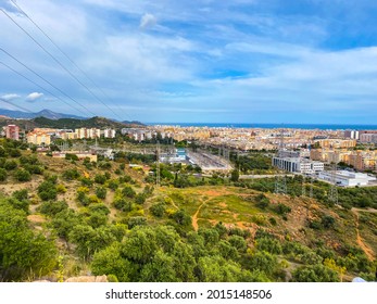 High Angle View Of Teatinos Neighborhood In Malaga.