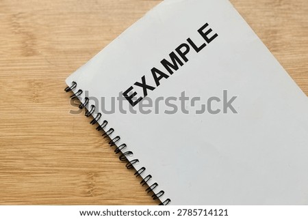High angle view of the word 