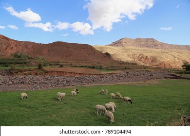 High Atlas Mountains In Morocco.