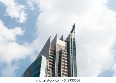High Building with Blue Sky and Cloud