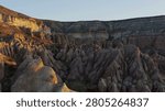 High Butte of red rocks monuments of canyon gorge in valley of Colorado river in Western Usa. over the Grand Canyon Picturesque landscape