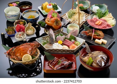 High class Japanese kaiseki cuisine - Shutterstock ID 2237412703