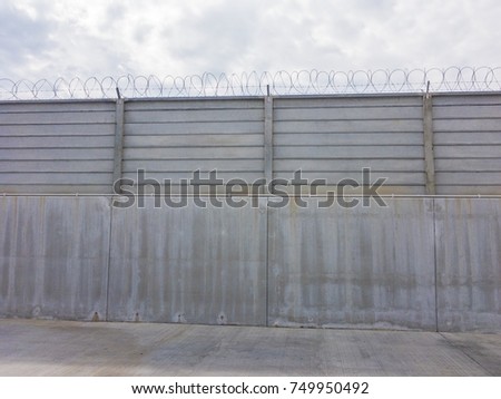 High Concrete Wall