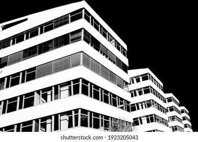 High Contrast Black And White Building