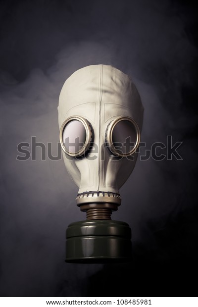 High Contrast Image Gas Mask Smoke Stock Photo (Edit Now) 108485981