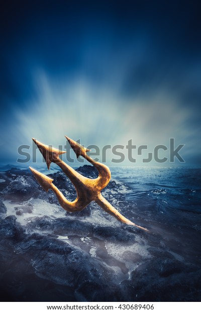 High Contrast Image Poseidons Trident Resting Stock Photo Edit Now