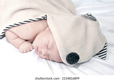 High Contrast Photo Of Newborn