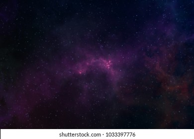 High Definition Star Field, Colorful Night Sky Space. Nebula And Galaxies In Space. Astronomy Concept Background.