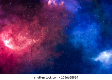 High definition star field, colorful night sky space. Nebula and galaxies in space. Astronomy concept background. - Shutterstock ID 1036688914