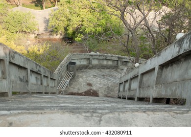 High down stone staircase in garden - Powered by Shutterstock