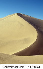 High Dune In The Taklamakan Desert. West China