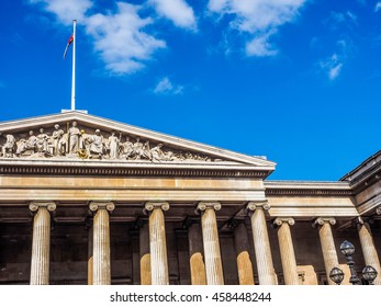 High dynamic range HDR The British Museum in London, UK