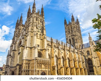 High Dynamic Range HDR The Canterbury Cathedral In Kent England UK