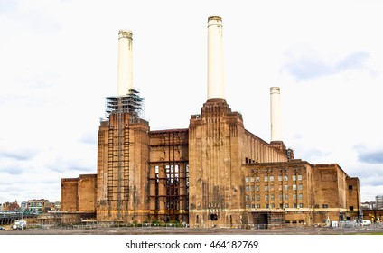 High Dynamic Range HDR London Battersea Powerstation, A Landmark Abandoned Factory