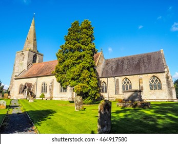 High dynamic range HDR Parish Church of St Mary Magdalene in Tanworth in Arden, UK