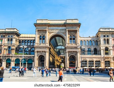 High dynamic range HDR The Piazza Duomo square in Milan, Italy