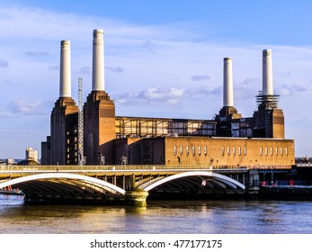 High Dynamic Range HDR Picture Of London Battersea Powerstation Abandoned Factory