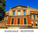 High dynamic range HDR Royal Albert Hall concert room in London, UK