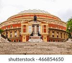 High dynamic range HDR Royal Albert Hall concert room in London UK
