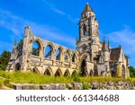 High dynamic range (HDR) Ruins of Caen Abbey in Caen France