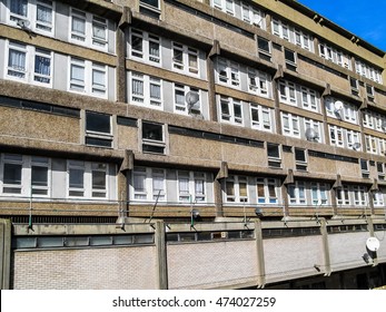 High Dynamic Range HDR Trellick Tower In London Iconic Sixties New Brutalism Architecture