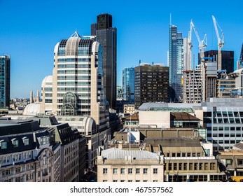 High dynamic range HDR View of the City of London, England, UK