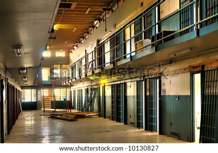 High Dynamic Range Image of a Cell Block of an Abandoned Penitentiary