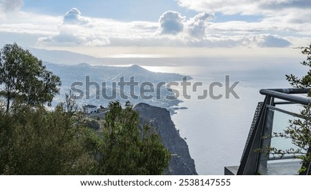High elevation view of Madeira