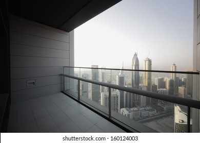 High End Balcony In Downtown Of Dubai