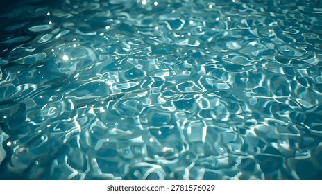 High End Summer Pool Texture with Cinematic Water Motion.