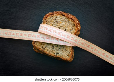High fibre wholegrain bread, healthy food concept