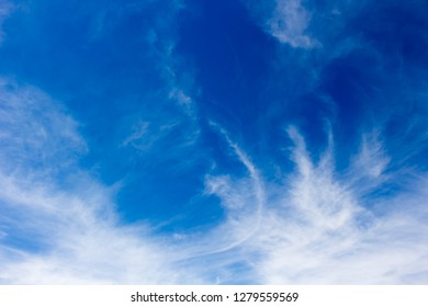 High Fine White Wispy Cirrus Clouds Stock Photo 1279559569 | Shutterstock