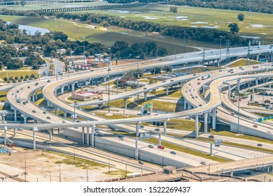 The High Five Interchange Is One Of The First Five-level Stack Interchanges Built In Dallas, Texas. Located At The Junction Of The Lyndon B. Johnson Freeway And The Central Expressway.