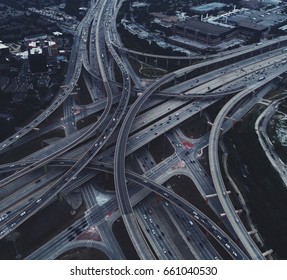 The High Five Interchange Is One Of The First Five-level Stack Interchanges Built In Dallas, Texas. Located At The Junction Of The Lyndon B. Johnson Freeway And The Central Expressway. 