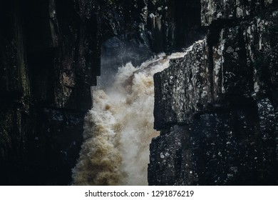 High Force Waterfall In Durham , United Kingdom