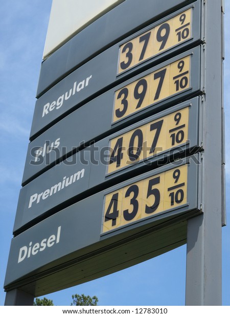 High Gas Station Price\
Sign