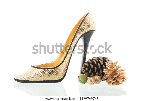 High Heel Shoe Christmas Decoration Party Stock Photo Edit Now