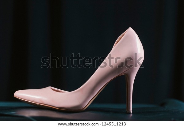 High Heel Shoes Christmas Decorations Closeup Stock Photo Edit