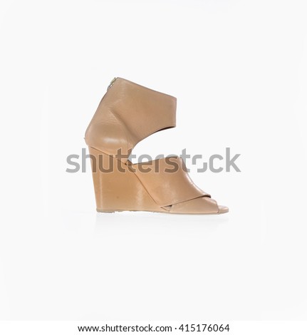 high heel women shoe isolated