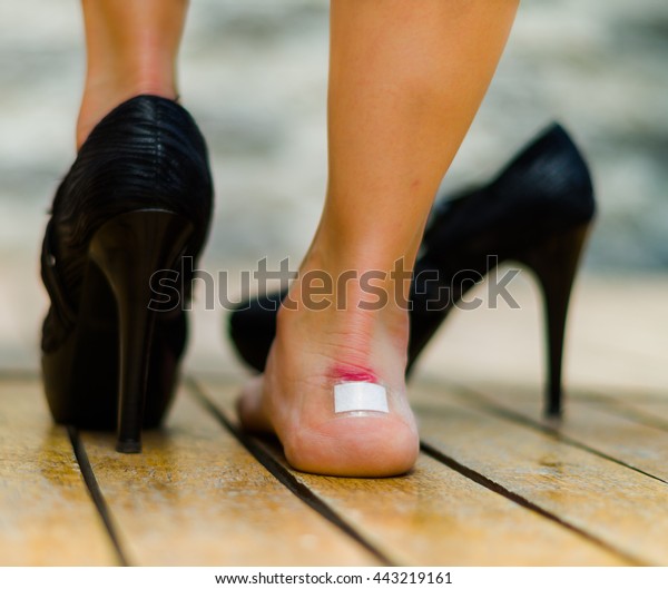 very white heels