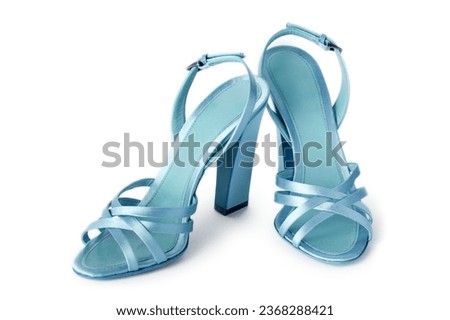 high heels on white background