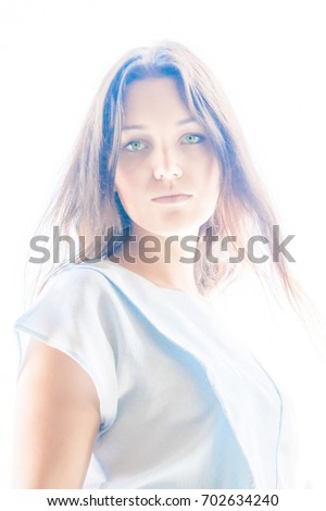 Similar – Image, Stock Photo Feeling Blue Feminine