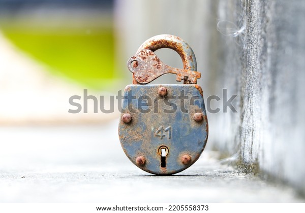 A high key image of D-Lock with key on the\
blur background.jpg