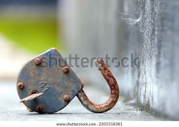 A high key image of D-Lock with key on the
blur background.jpg